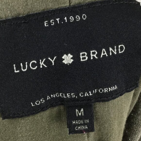 Lucky Brand Olive Hooded Jacket m - Picture 6 of 10